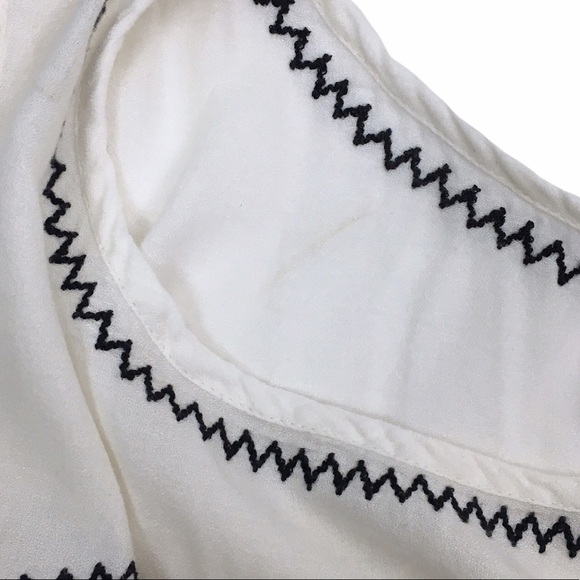 VELVET Graham & Spencer Top Peasant Tassel Sleeveless Boho Embroidered Size XS - Picture 9 of 11